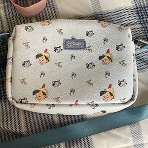 Disney Cream Crossbody Bag with Pinocchio Design